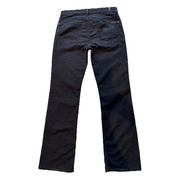 7 For All Mankind, Women's Bootcut Jeans Denim Flare Wide Leg 31, Black - Picture 2 of 10